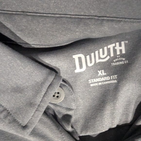 Duluth Trading Co Shirt Men's XL Button Long Sleeve Collared Gray Standard Fit - Picture 4 of 14